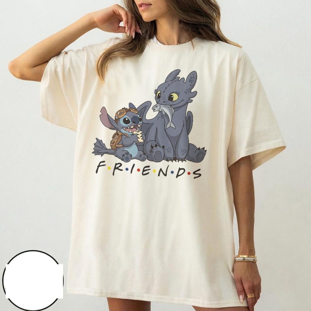 Retro Stitch And Toothless Friends Shirt, Toothless Stitch Shirt